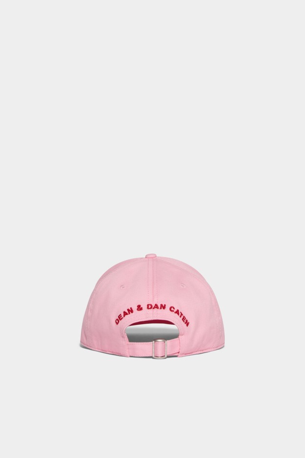 Dsquared2 | D2 Style Cartoon Baseball Cap WHITE/LIGHT PINK