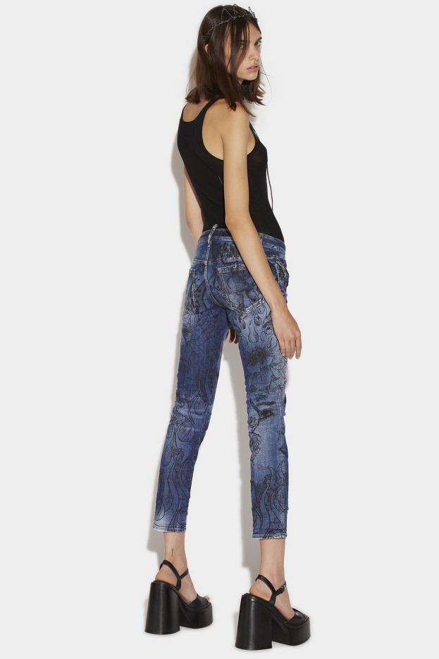 Dsquared2 | D2 Style Sex Garden Wash Jennifer Cropped Jeans