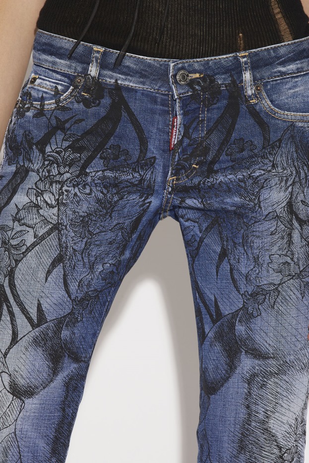 Dsquared2 | D2 Style Sex Garden Wash Jennifer Cropped Jeans