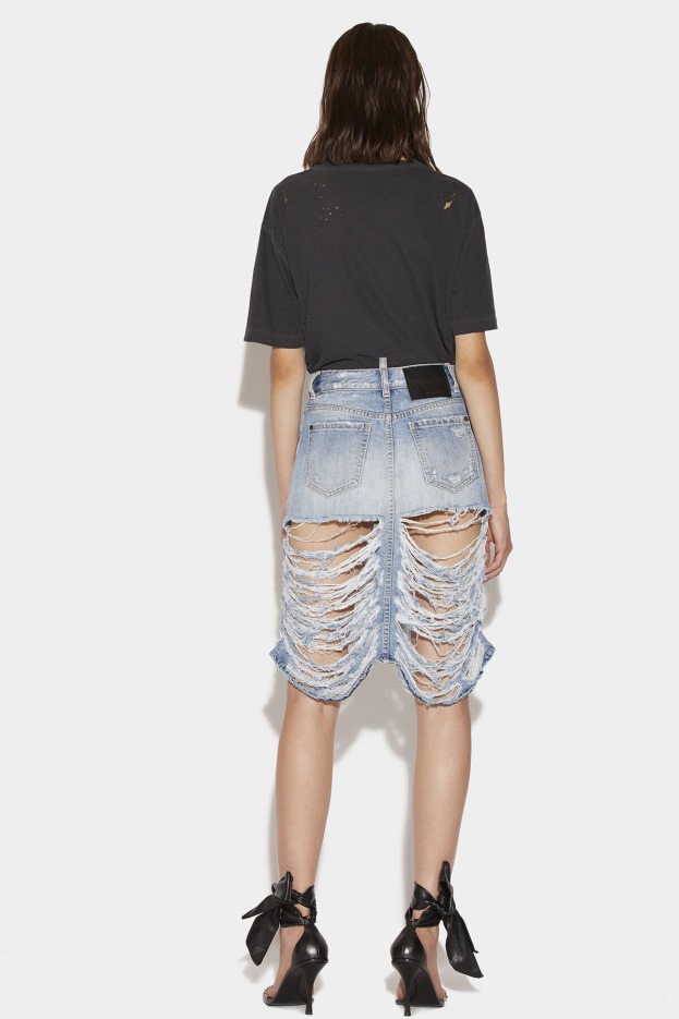 Dsquared2 | D2 Style Ripped Midi Skirt