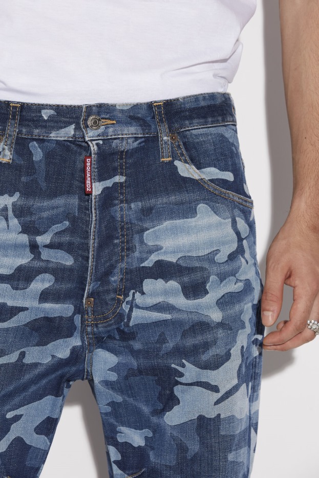 Dsquared2 | D2 Style Dark Camouflage Wash Combat Jeans