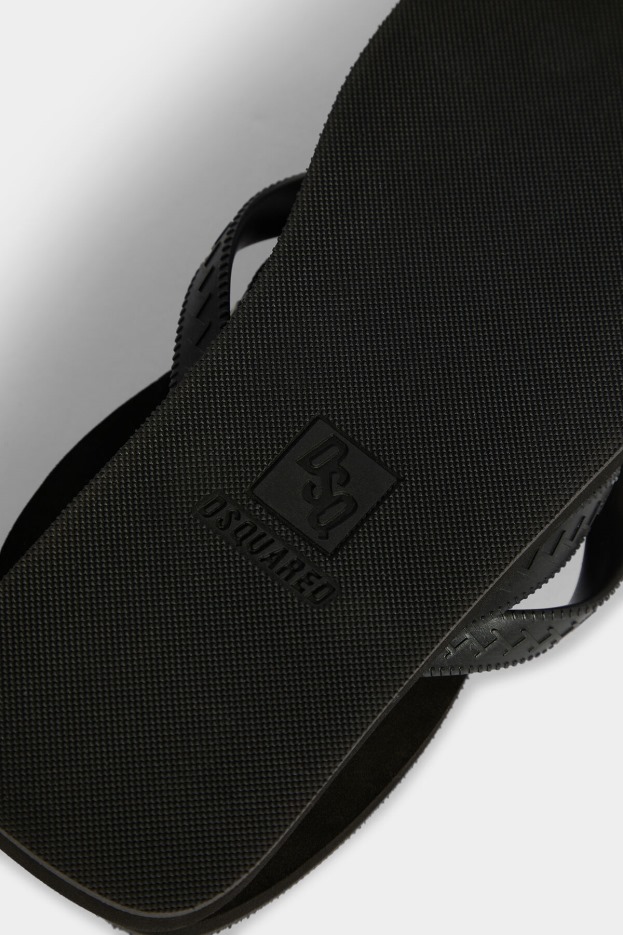 Dsquared2 | D2 Style Be Icon Flip Flops BLACK D2