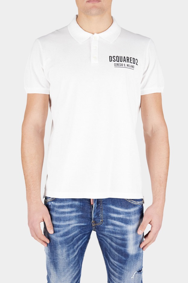 Dsquared2 | D2 Style Ceresio 9 Tennis Polo WHITE