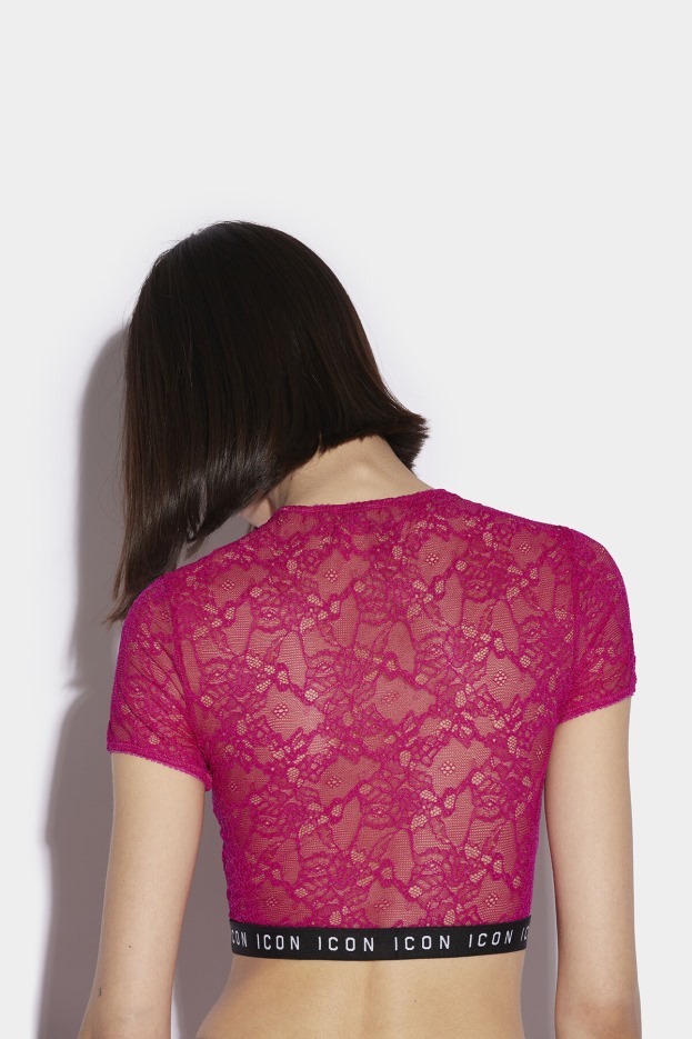 Dsquared2 | D2 Style BLACK Be Icon Crop Top