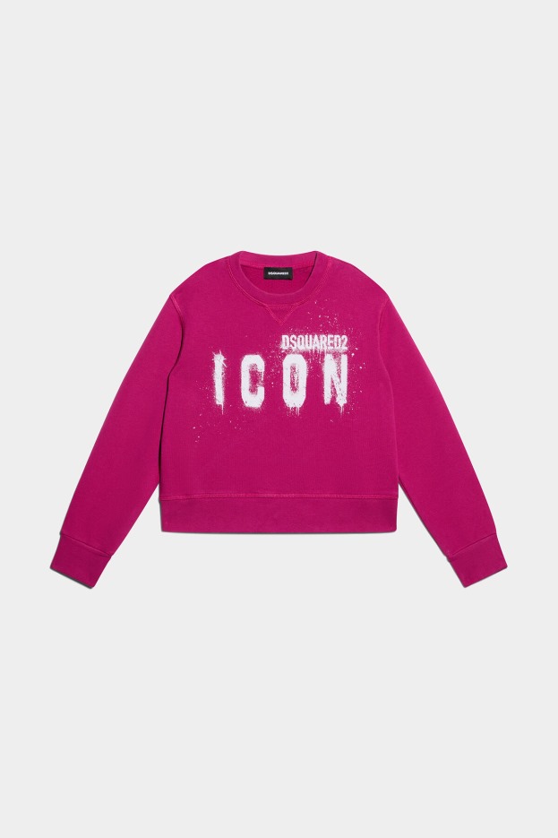 Dsquared2 | D2 Style FUCHSIA D2Kids Icon Spray Sweatshirt