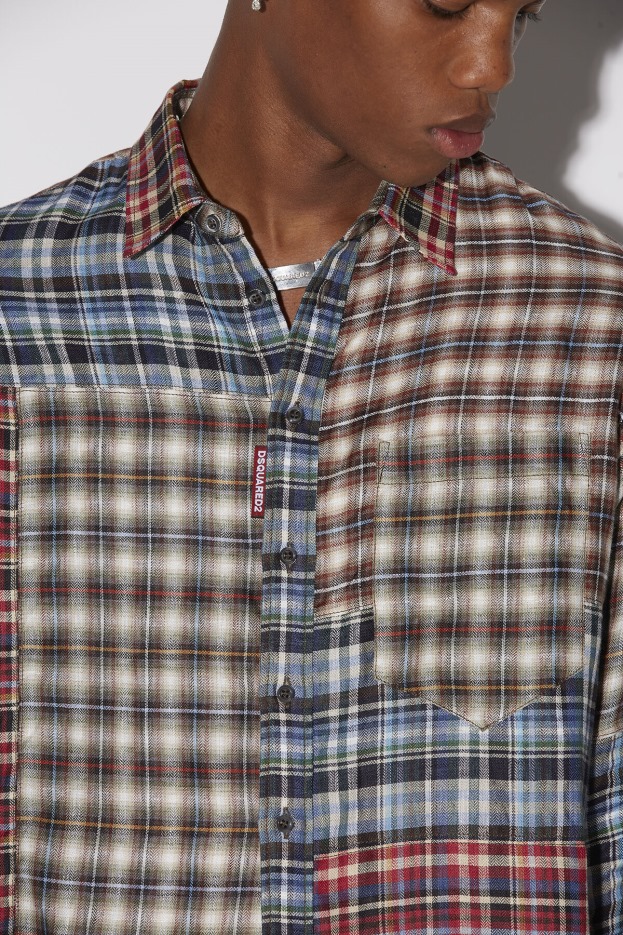 Dsquared2 | D2 Style Mix Check Drop Shirt