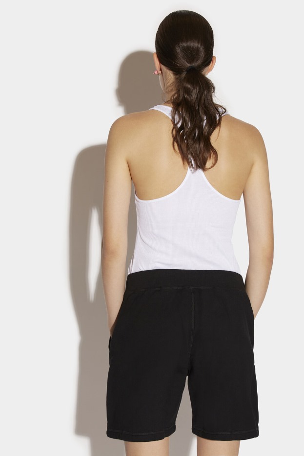 Dsquared2 | D2 Style WHITE Icon Spray Sweat Shorts