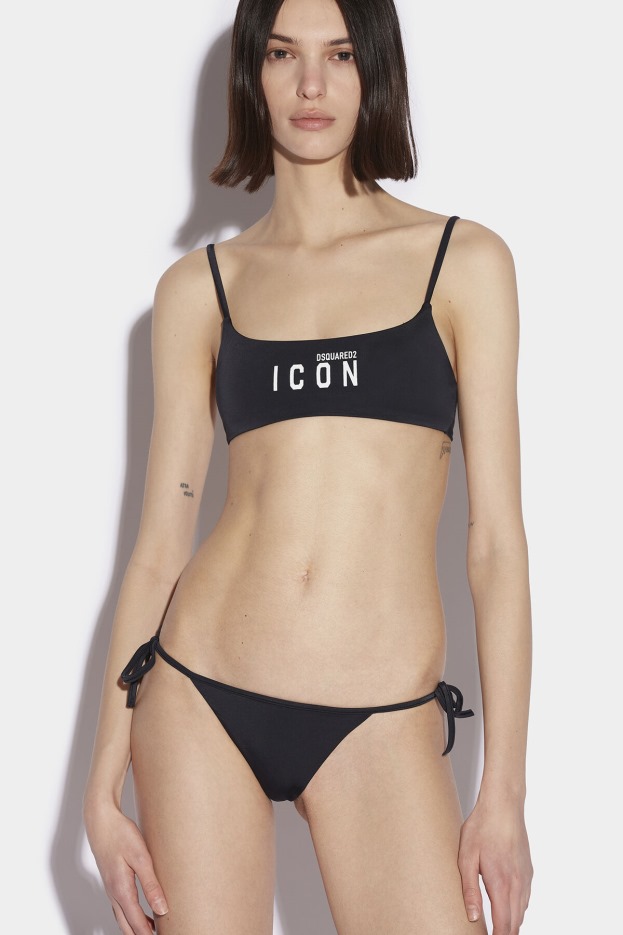 Dsquared2 | D2 Style Be Icon Bikini Bottom BLACK/RED