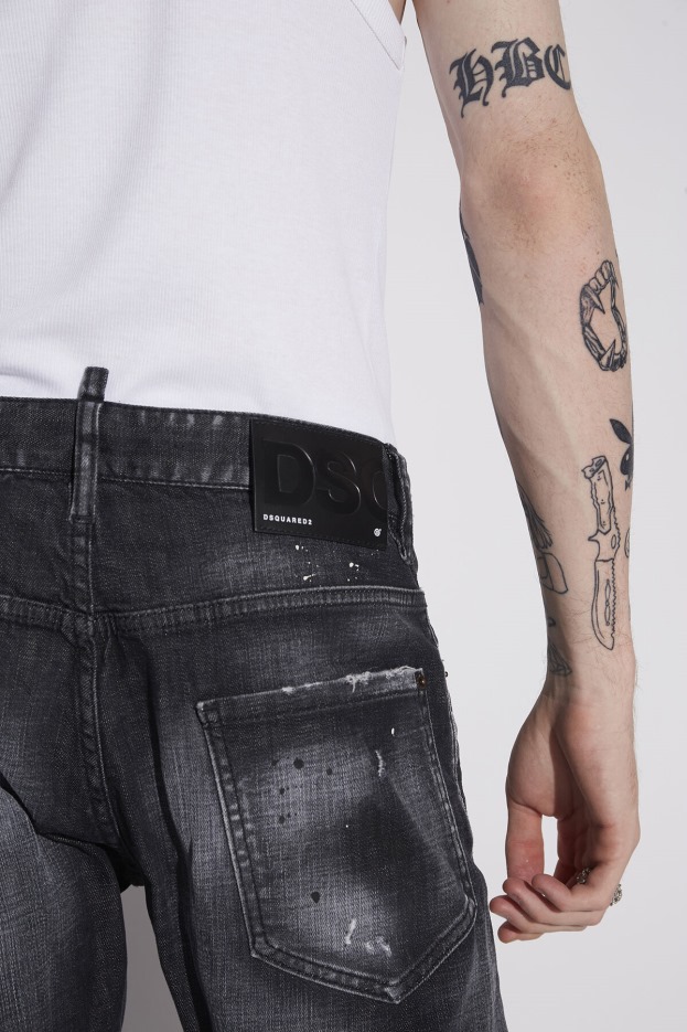 Dsquared2 | D2 Style Black Ripped Knee Wash Sexy Twist Jeans