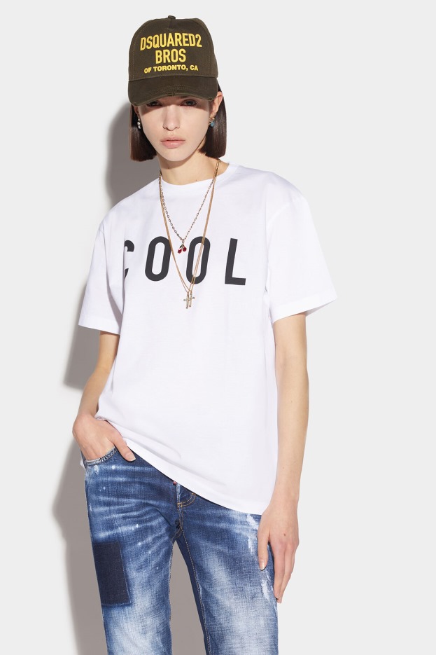 Dsquared2 | D2 Style Cool Smoke T-Shirt D2 WHITE/BLACK