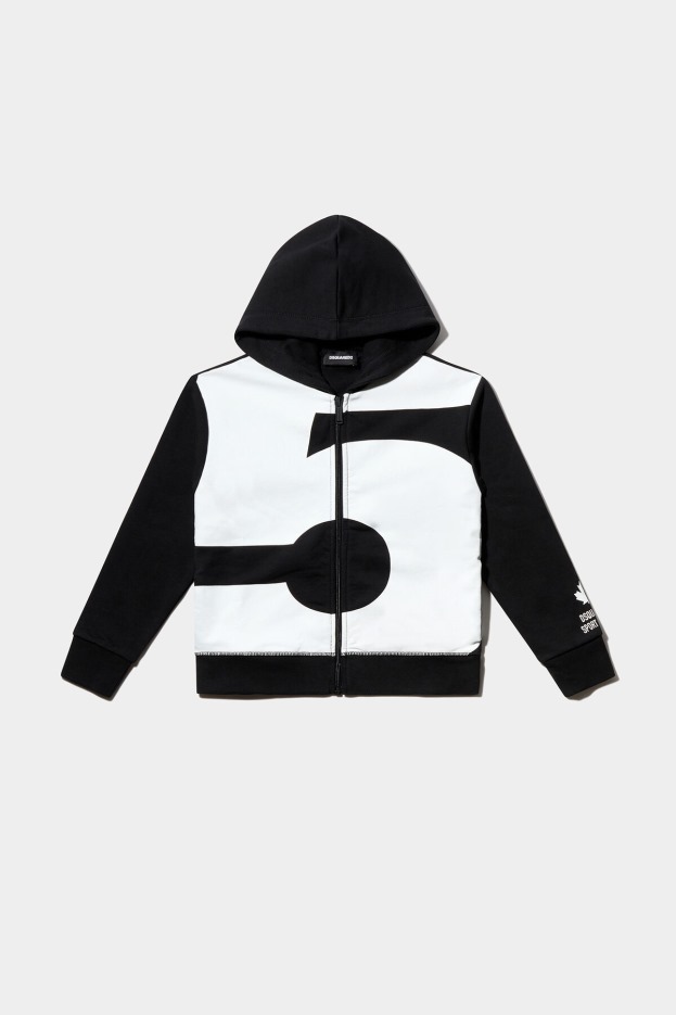 Dsquared2 | D2 Style DS2 Kids Sport Edtn.05 Zipped Hoodie BLACK