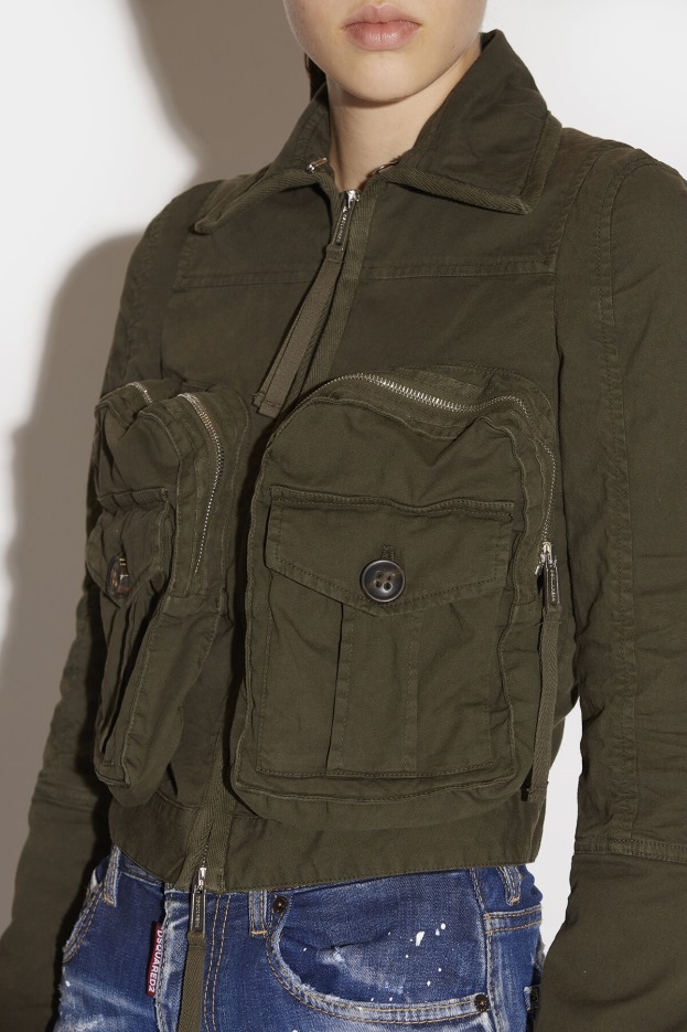 Dsquared2 | D2 Style Maxi Pocket Zip Jacket D2 GREEN