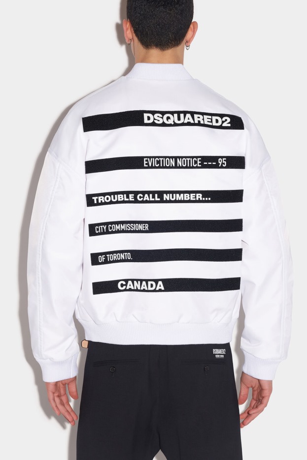 Dsquared2 | D2 Style WHITE Eviction Bomber