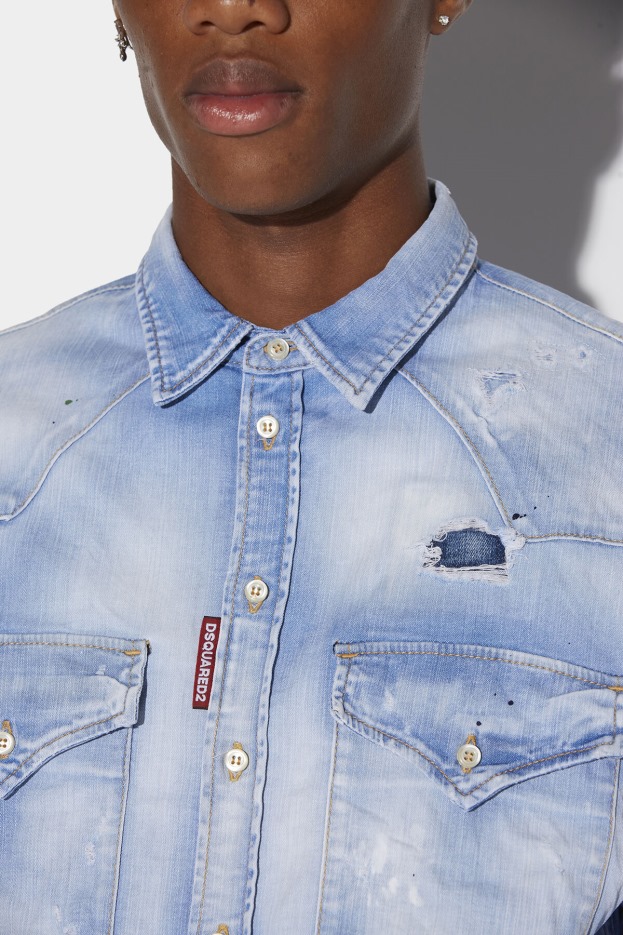 Dsquared2 | D2 Style Dropped Shoulder Shirt D2 BLUE