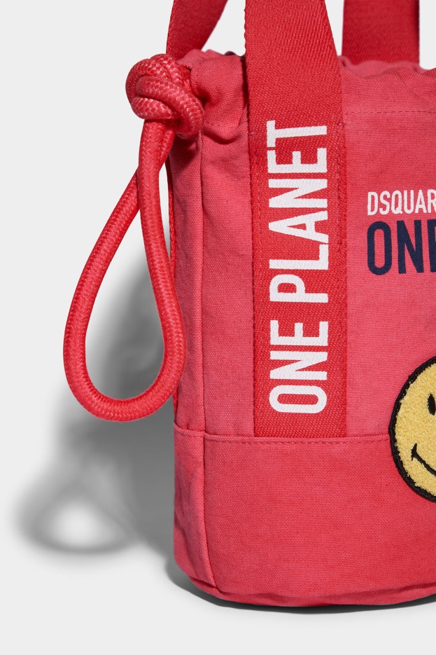 Dsquared2 | D2 Style Smiley Organic Cotton Bucket Bag