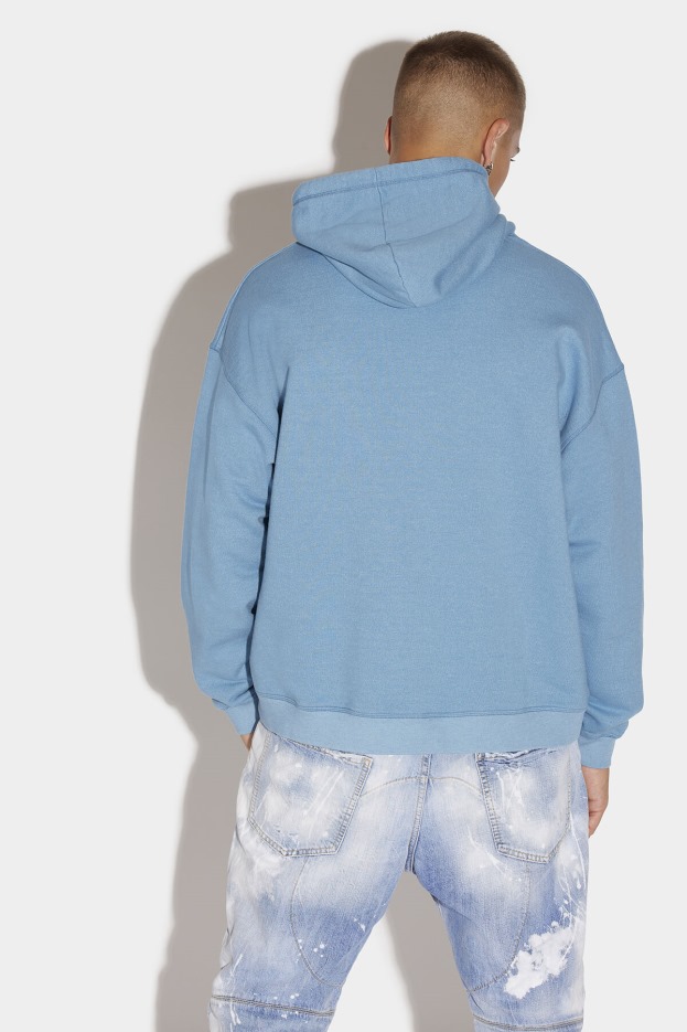 Dsquared2 | D2 Style BLACK Wave Logo Herca Hoodie