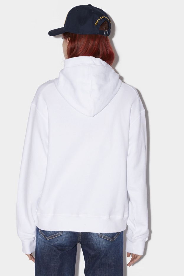 Dsquared2 | D2 Style Be Icon Sweatshirt WHITE/RED