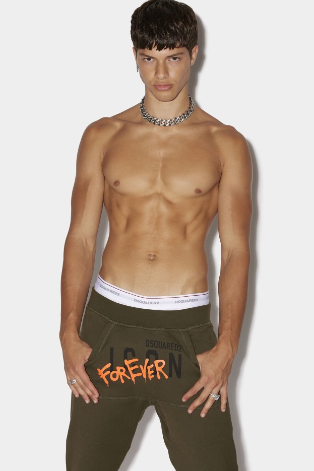 Dsquared2 | D2 Style Icon Forever Sweatpants MILITARY GREEN/BLACK