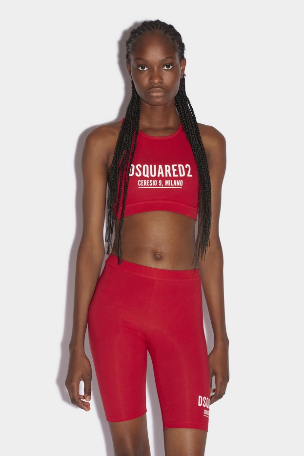 Dsquared2 | D2 Style Ceresio 9 Sport Bra BLACK/RED