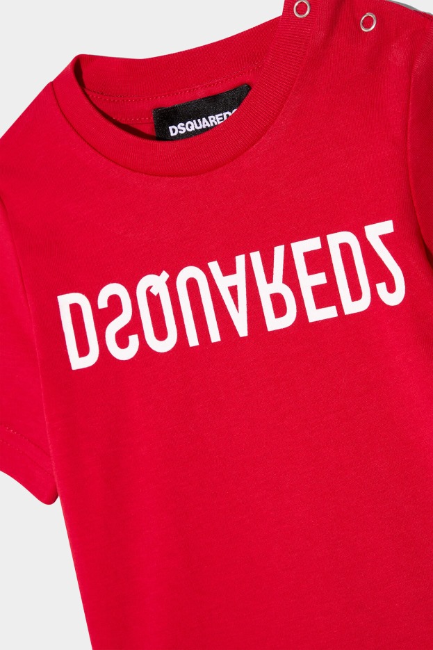 Dsquared2 | D2 Style D2Kids T-Shirt WHITE/TANGO RED