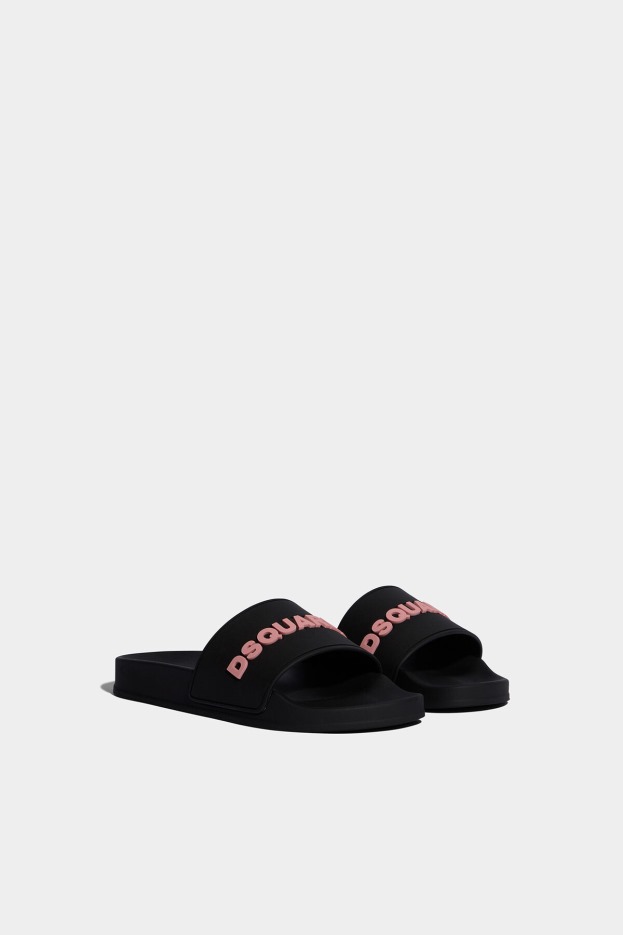 Dsquared2 Logo Slides RED/BLACK