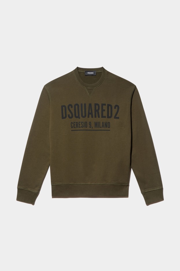 Dsquared2 | D2 Style WHITE/MILITARY GREEN Ceresio 9 Cool Sweater