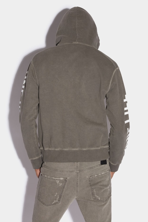 Dsquared2 | D2 Style One Life Organic Cotton Hooded Sweatshirt D2 GREY