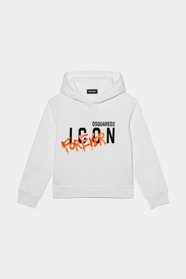 Dsquared2 | D2 Style BLACK/WHITE D2Kids Hoodie