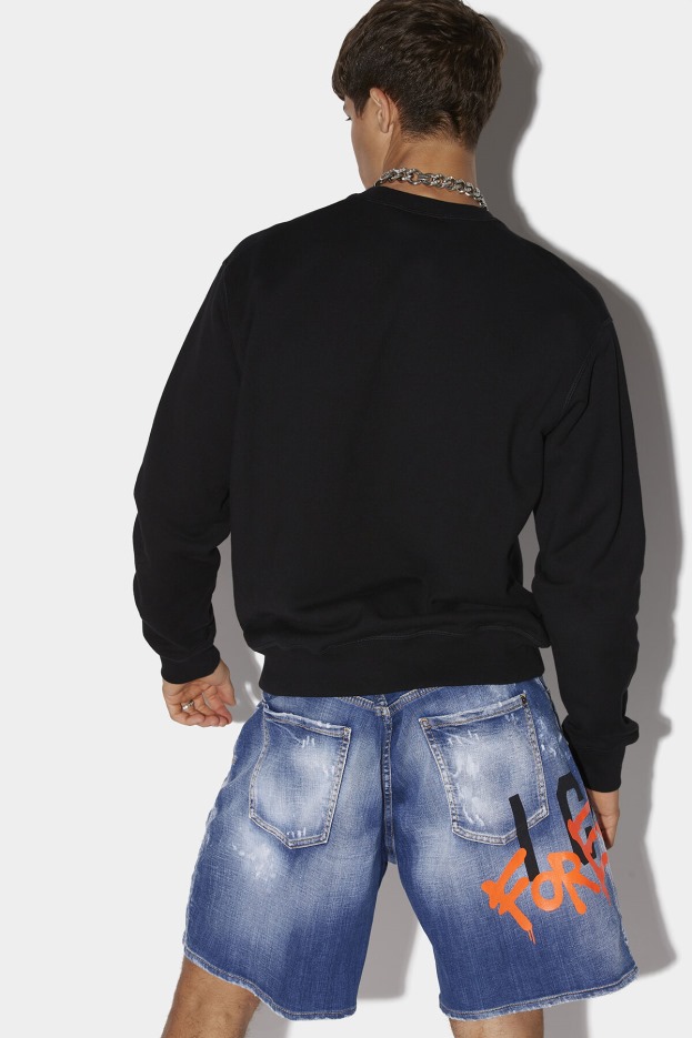 Dsquared2 | D2 Style WHITE/SKY Be Icon Sweatshirt D2 WHITE