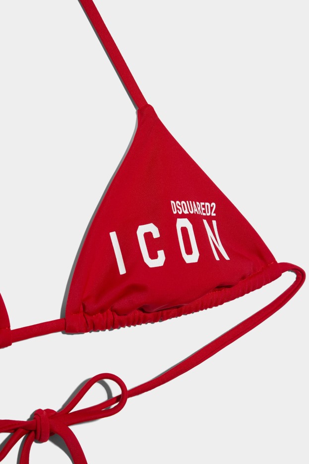 Dsquared2 | D2 Style Be Icon Bikini Top BLACK/RED