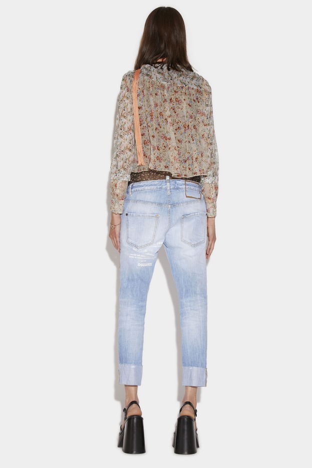 Dsquared2 | D2 Style Light L.A. Wash Cool Girl Cropped Jeans