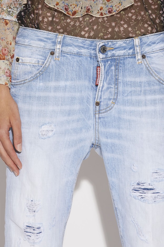 Dsquared2 | D2 Style Light L.A. Wash Cool Girl Cropped Jeans