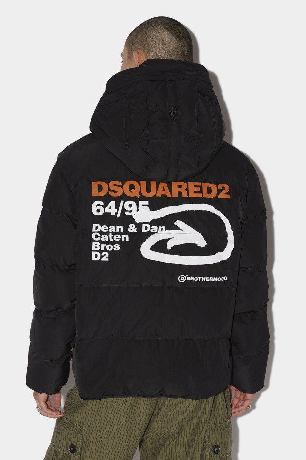 Dsquared2 | D2 Style 64/95 Arrow Puffer Jacket YELLOW/BLACK