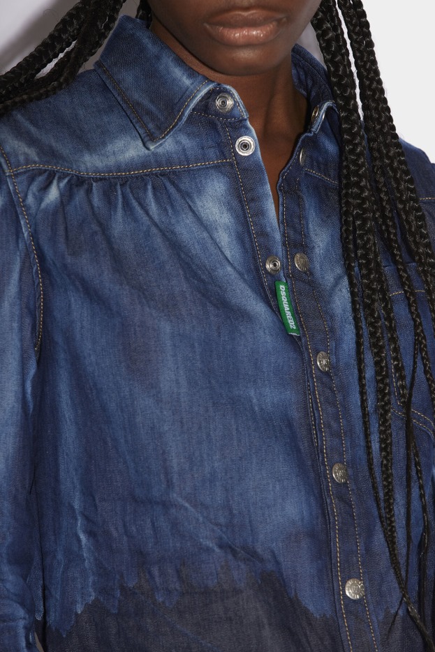 Dsquared2 | D2 Style One Life Cotton Pleated Yoke Shirt