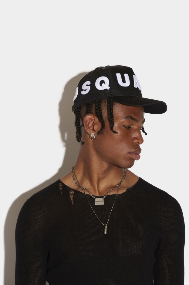 Dsquared2 Logo Baseball Cap BLACK D2 BLACK