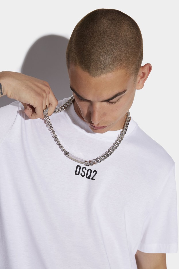 Dsquared2 | D2 Style Mini Dsq2 Box T-Shirt WHITE/BLACK