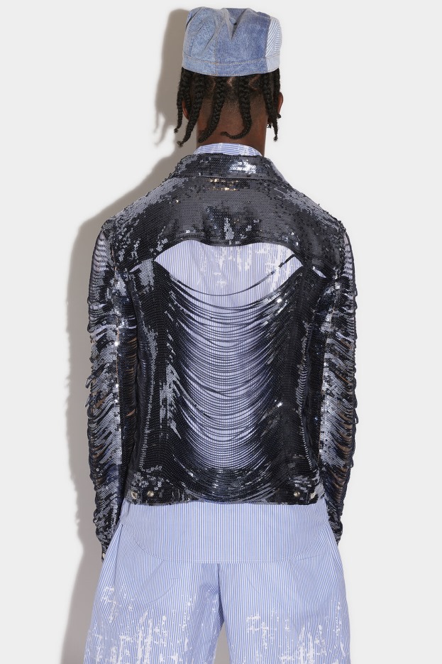 Dsquared2 | D2 Style Ripped Sequins Dan Jacket
