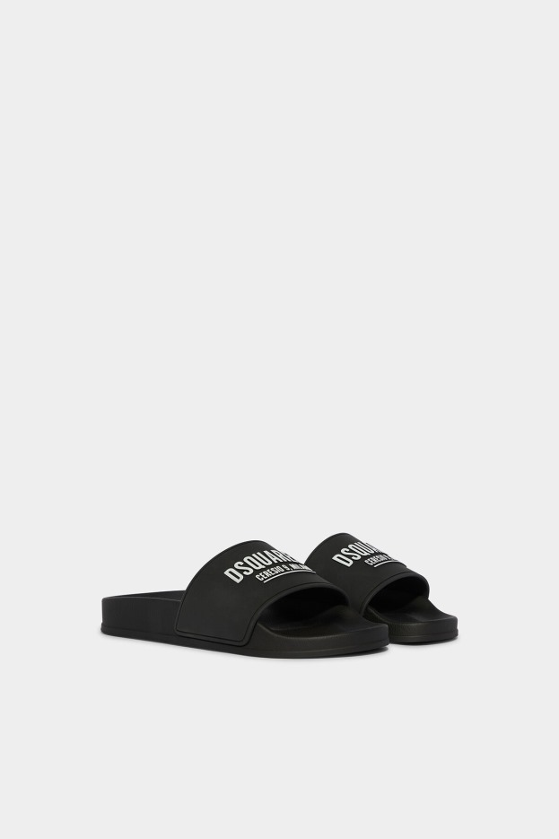 Dsquared2 Slides BLACK D2 BLACK