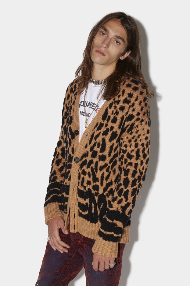 Dsquared2 | D2 Style Guepard Cardigan CAMEL D2 CAMEL