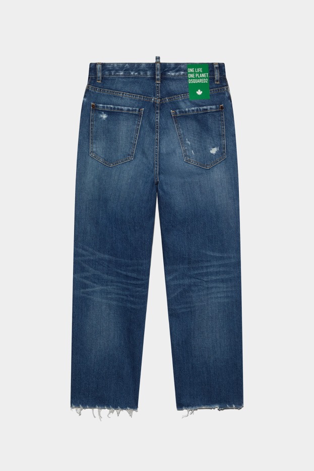 Dsquared2 | D2 Style Green Tab Partially Organic Cotton Boston Jeans NAVY BLUE