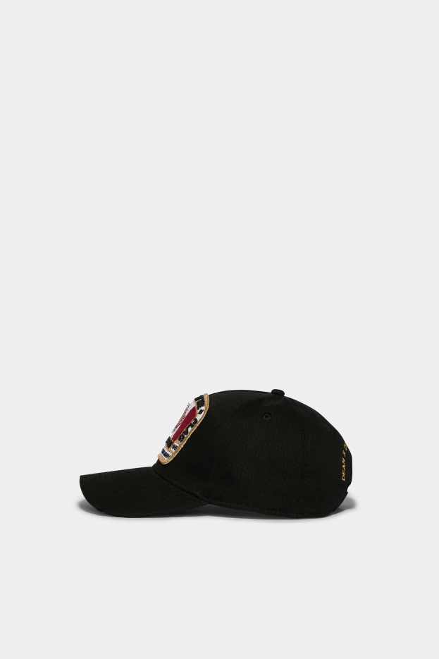 Dsquared2 | D2 Style Canadian Flag Baseball Cap BLACK D2 BLACK