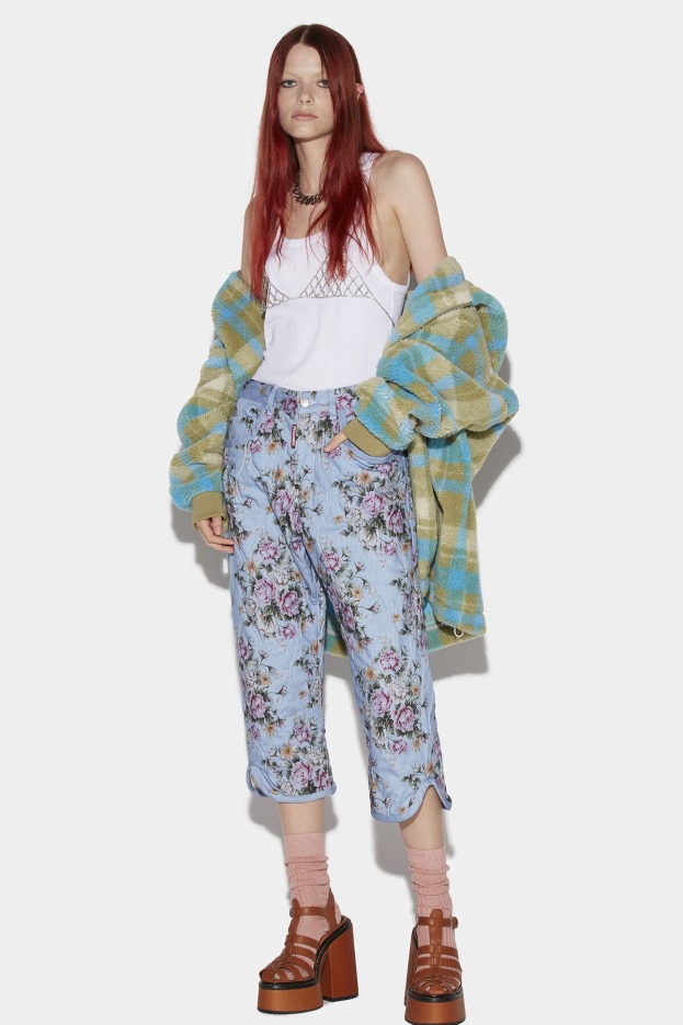 Dsquared2 | D2 Style Light Flower Wash Kawaii Jeans